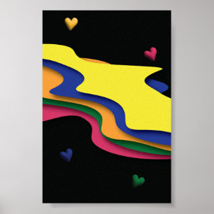 Retro Verfruimte: TMD Oorspronkelijk ontwerp Poster