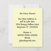 Retro verhuisd Aankondiging verhuizing (Achterkant)