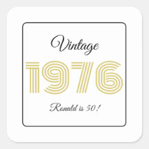 Retro Verjaardag 1976 50e Verjaardag Naam