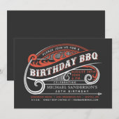  Retro Verjaardag BBQ Uitnodigingen (Voorkant / Achterkant)