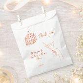 Retro Verjaardag Disco Ball cocktail dank u gunst Bedankzakje (Geknipt)