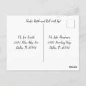 Retro verjaardag jaren 50, elke leeftijd, briefkaart (Achterkant)