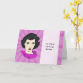 Retro Verjaardag Kaart met Grappig Ouder worden Me (Gele Bloem)