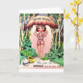 Retro Verjaardag Kaart - Nog een verjaardag?! humo (Gele Bloem)