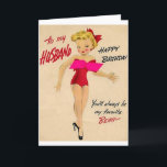 Retro Verjaardag Kaart voor Man<br><div class="desc">Retro /  verjaardagskaart voor man. Aan mijn man: Gelukkige verjaardag,  je zult altijd mijn favoriete Beau zijn!</div>