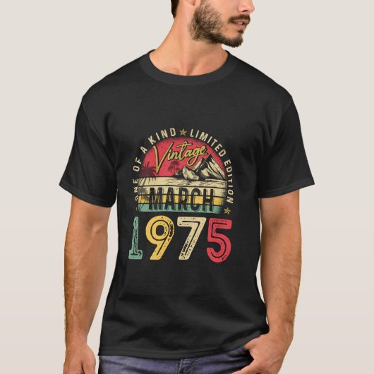 Retro Verjaardag Mannen Vrouwen 50 Jaar Oude Gift  T-shirt (Voorkant)