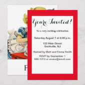 Retro Verjaardag Meisje Cake Kat Kinderen Kunstwer Kaart (Voorkant / Achterkant)