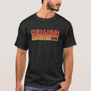 Retro Verjaardag Origineel 2002 16 jaar oud T-shirt