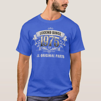Retro Verjaardag sinds 1975 Alle originele onderd T-shirt