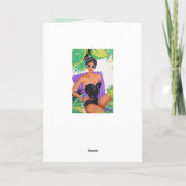 Retro Verjaardag van de Partij van het Strand van Kaart (Achterkant)