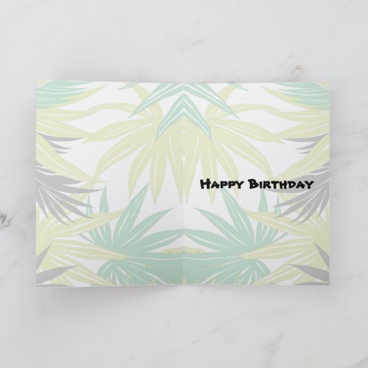 Retro Verjaardag van de Partij van het Strand van Kaart (Binnen)