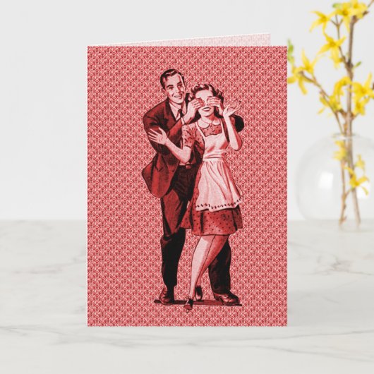 Retro Verjaardag van de Verrassing Kaart (Gele Bloem)