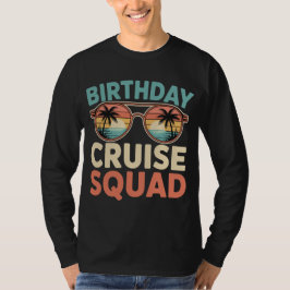 Retro Verjaardagscruise Team 2026 - Vintage Zonson T-shirt