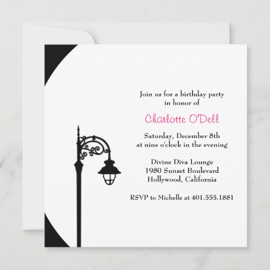 retro / verjaardagsfeest kaart (Voorkant)