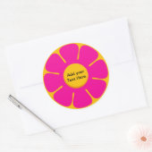 Retro Verjaardagsfeestje Cupcake Toppers Stickers (Envelop)