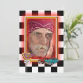 Retro Verjaardagsfoto lijst Kaart (Staand voorkant)