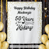 Retro Verjaardagsjaren in het maken van Custom Wandkleed