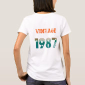 Retro Verjaardagsshirt 1987 Stijl Tee 🔥 T-shirt (Achterkant)