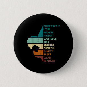 Retro Verkenningswet Kamp Wandelen Vintage Cadeaus Ronde Button 5,7 Cm