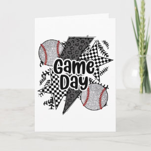 Retro Verkoop Speldag Geruite Luipaard Verkoop Mam Kaart