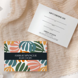 RETRO VERLAAT GROOVY BOTANISCHE GIRLY CADEAU KAART