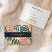 RETRO VERLAAT GROOVY BOTANISCHE GIRLY CADEAU KAART