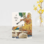 Retro Verlaat Verjaardag Oeps Kaart Kaarten Ik bli (Gele Bloem)