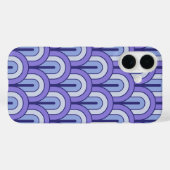 Retro Verlopend Geometrisch Waaierspatroon Case-Mate iPhone Case (Achterkant (horizontaal))