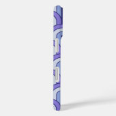 Retro Verlopend Geometrisch Waaierspatroon Case-Mate iPhone Case (Achterkant / Rechts)