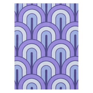 Retro Verlopend Geometrisch Waaierspatroon Tafelkleed