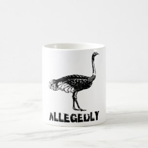 Retro vermeende Ostrich Koffiemok