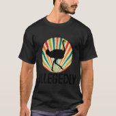 Retro vermeende Ostrich T-shirt (Voorkant)