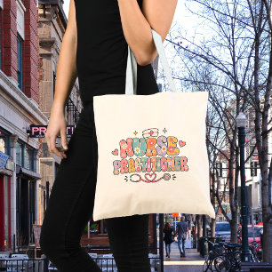 Retro verpleegkundig specialist  tote bag