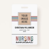 Retro verpleegkundige assistent CNA verpleegkundig Badge (Voorkant)