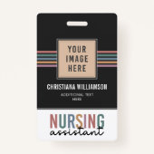 Retro verpleegkundige assistent CNA verpleegkundig Badge (Voorkant)