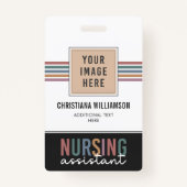 Retro verpleegkundige assistent CNA verpleegkundig Badge (Voorkant)