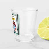 Retro Verpleegkundige Pinup_ Verpleegkunde Notitie Shot Glas (Rechts)