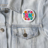 Retro Verpleegkundige Ronde Button 5,7 Cm (In situ)