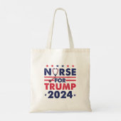 Retro verpleegkundigen voor Trump 2024 America Sta Tote Bag (Achterkant)
