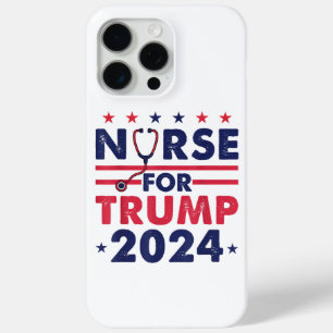 Retro Verpleegkundigen Voor Trump 2024 Amerika Ste iPhone 15 Pro Max Hoesje