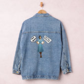 Retro Verpleegster Denim Jas Denim Jacket (Hangar)