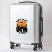 Retro Verpleegster Heks Halloween Ontwerp_1 Sticker (Koffer)