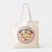 Retro verpleegster hoed tote bag (Achterkant)