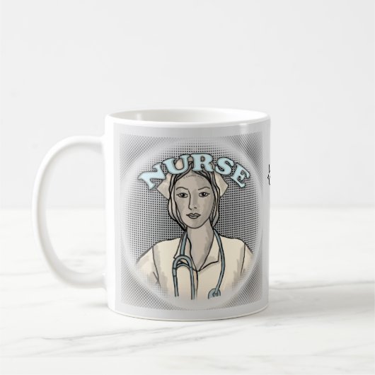 Retro-verpleegster koffiemok (Links)