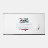 Retro verpleegster operatiekleding temperatuur lev bureaumat (Keyboard & Muis)
