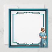 Retro-verpleegster Pin-up_ Echte mannen trouwen me Feestdagenkaart (Achterkant)