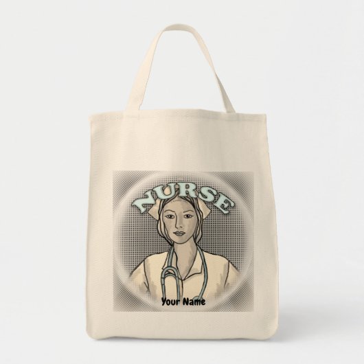 Retro verpleegster tote bag (Voorkant)