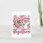 Retro verpleegster Valentijnsecho technicus Sonogr Kaart (Voorkant)