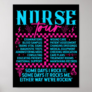 Retro verpleegster verpleegstersweek mannen vrouwe poster