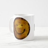 Retro Verpletterde Happy Face-Mok Koffiemok (Voorkant links)